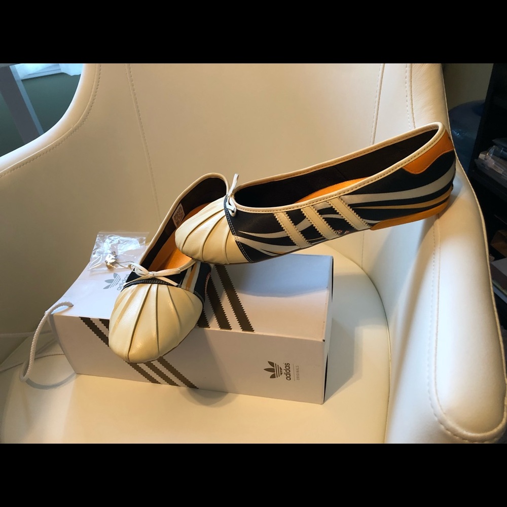 Women’s adidas ballerina flats.